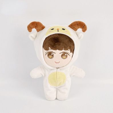 Kpop EXO LAY Plüsch Puppe mit Kleidung Kinder Spielzeug Stofftier Geschenk 20cm