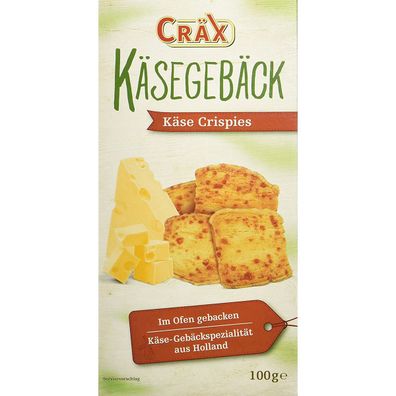 Cräx Käsegebäck Käse Crispies Butter Blätterteig Käsegebäck 100g