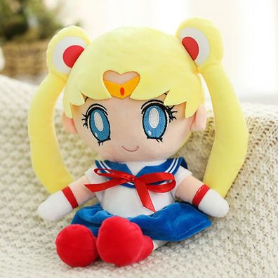 Anime Sailor Moon Usagi Tsukino Plüsch Puppe Kinder Spielzeug Stofftier Geschenk