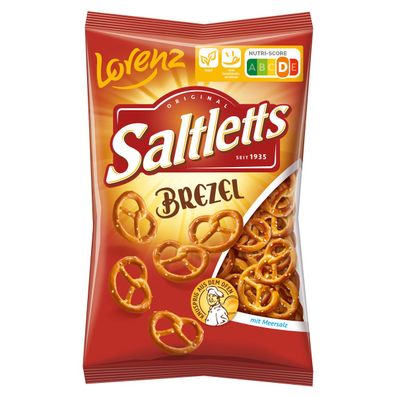 Lorenz Saltletts Brezel mit Meersalz und weniger Fett goldbraun 200g