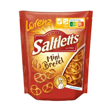 Lorenz Saltletts Mini Brezel kleine Brezel mit Meersalz 150g