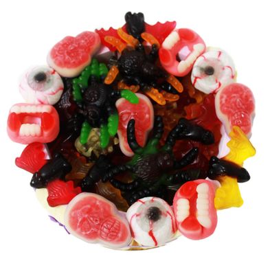 Happy Grussel Halloween Torte mit Baiser und Fruchtgummi 600g