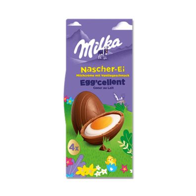 Milka Nascher Ei Eggcellent Milchcreme mit Vanillegeschmack 124g