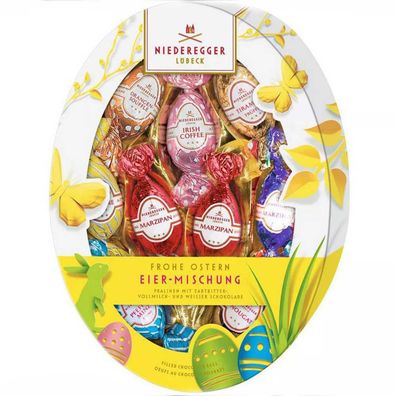Niederegger Eier Mischung mit 9 Osterei Pralinen 8fach sortiert 150g