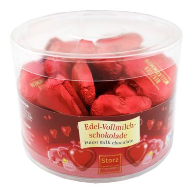 Storz Herz Schokolade Herzlich Willkommen 50 Schokoladenherzen 450g