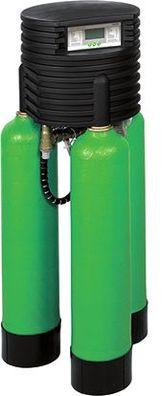 Grünbeck Enthärtungsanlage Delta-p 1" Salztank 80 l, 3 grüne Flaschen 185100