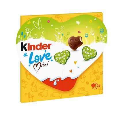 Ferrero kinder und Love Mini Herzen Geschenk für Ostern 107g