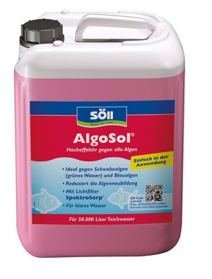 Söll Algenentferner 2,5 Liter Algosol für 50 Qbm Teichwasser