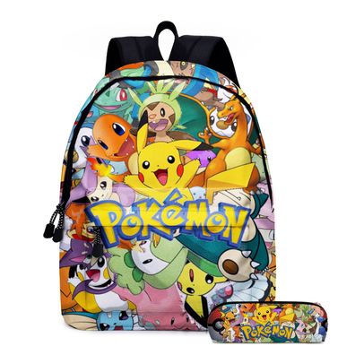 40x17x30cm Pikachu Charmander Anime Pokémon Rucksack Herren Damen Schultasche