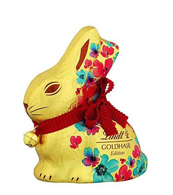 Lindt Goldhase Blumen Print Alpenvollmilch Schokolade 800g 8er Pack