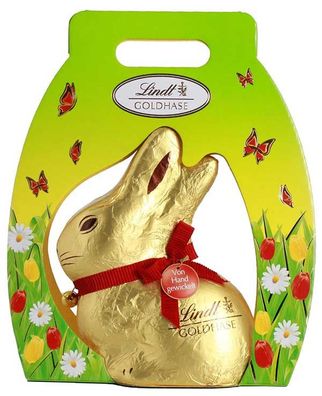 Lindt Goldhasen Geschenk aus Alpenvollmilch Schokolade 500g 2er Pack