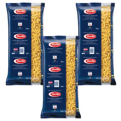 Barilla Pasta Fusilli Nr 098 Teigwaren Hartweizengrieß 5000g 3er Pack