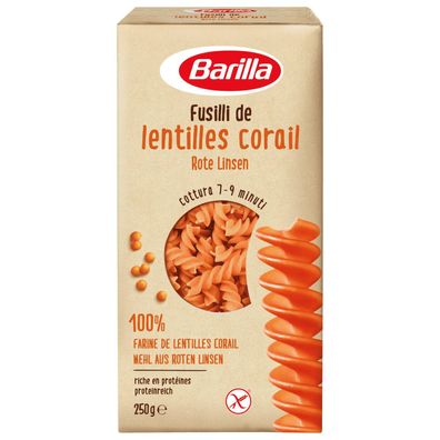 Barilla Fusilli spezialität aus Hülsenfrüchten Rote Linsen 250g