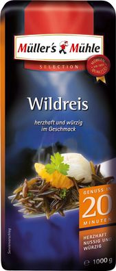 Müllers Mühle Wildreis herzhaft nussig würzig Selection 1000g