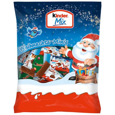 Ferrero Kinder Mix Weihnachts Minis mit Vollmilchschokolade 153g