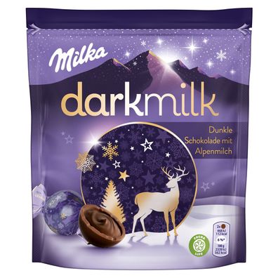 Milka darkmilk Feine Kugeln dunkle Alpenmilch Schokolade 100g
