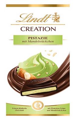 Lindt Creation Schokolade mit Pistazie und Mandelstückchen 148g