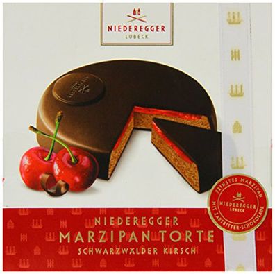 Niederegger Marzipan Torte Schwarzwälder Kirsch zartbitter 185g