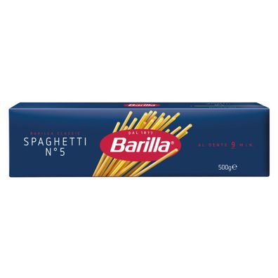 Barilla Spaghetti Nummer 5 Hartweizen Pasta aus Italien 500g