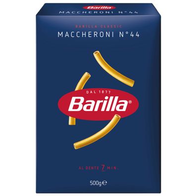 Barilla Maccheroni Nummer 44 Pasta aus Hartweizengriess 500g