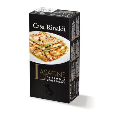 Casa Rinaldi Griess Lasagne mit Spinat aus Hartweizengriess 500g