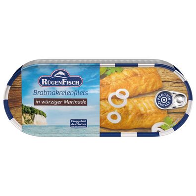 Rügen Fisch Bratmakrelenfilets in würziger Marinade 500g 6er Pack