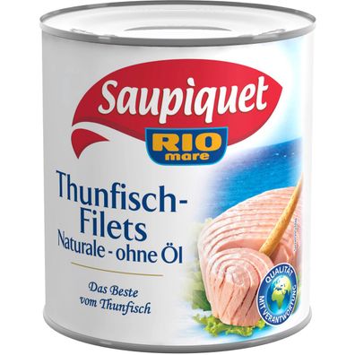 Saupiquet Thunfisch Filets naturale in der Dose ohne Oel 800g