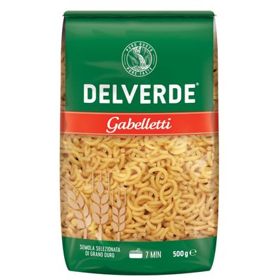 Delverde Gabelletti Semola Selezionata di Grano Duro 500g 12er Pack