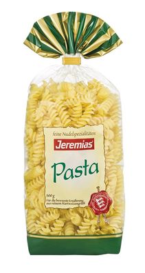 Jeremias Pasta Fusilli Nudeln aus Hartweizengriess 500g 4er Pack