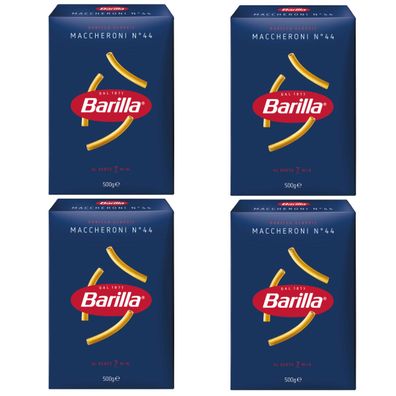 Barilla Nudeln Maccheroni Nummer 44 Hartweizennudeln 4er Pack