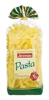 Jeremias Bandnudeln 8mm Pasta aus Hartweizengriess 500g 4er Pack