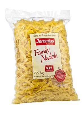 Jeremias Classic Family Wellenband Nudeln mit frischen Eiern 2500g