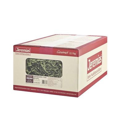 Jeremias Gourmet Spinatnudeln 4 mm gewalzt Frischei Nudeln 2500g