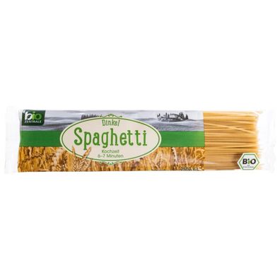 Bio Zentrale Dinkel Spaghetti Teigwaren aus Dinkelmehl 250g 10er Pack