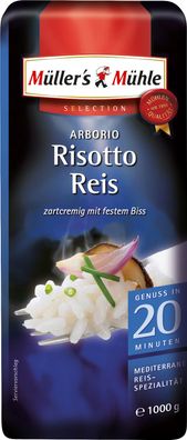 Müllers Mühle Arborio Risotto Reis zartcremig Selection 1000g