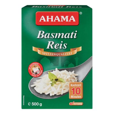 AHAMA Basmati Reis duftender loser aromatischer Basmati Reis 500g