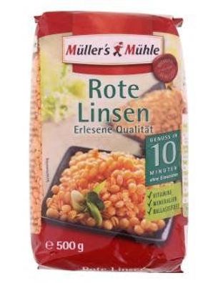Müllers Mühle Rote Linsen 500g