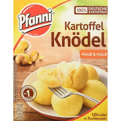 Pfanni Kartoffel Knödel Halb und Halb Klassiker 12 Knödel 400g