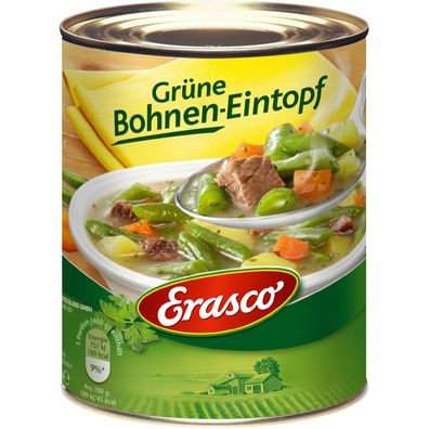 Erasco Grüne Bohnen Eintopf mit zart magerem Rindfleisch 800g