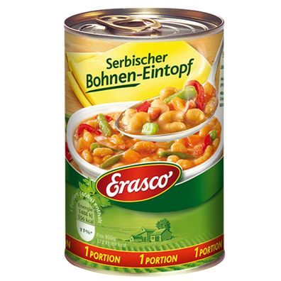 Erasco Serbischer Bohnen Eintopf deftig mit viel gemüse 400g