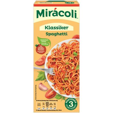 Miracoli Spaghetti Klassiker mit Tomatensauce und Gewürz 380g