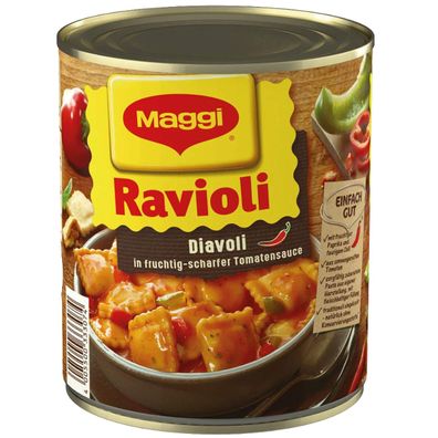 Maggi Ravioli Diavoli in fruchtig scharfer Tomatensauce 800g