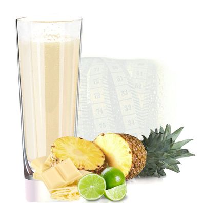 Veganes Proteinpulver Ananas Limette Weiße Schoko