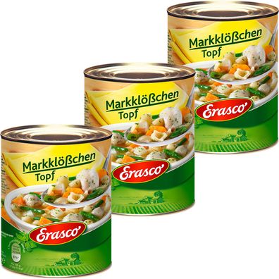 Erasco Markklößchen Topf mit viel leckerem Gartengemüse 800g 3er Pack