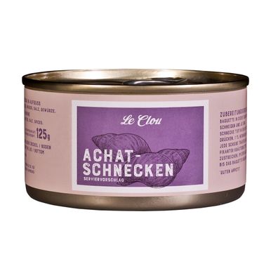 Le Clou Achat Schnecken aus der Dose Schneckenfleisch in Wasser 200g