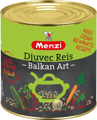 Menzi Djuvec Reis nach Balkan Art mit 21 Prozent Gemüse 2500g