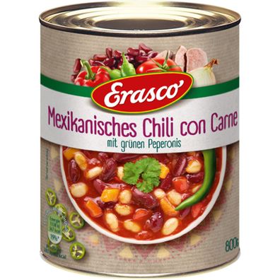 Erasco Mexikanisches Chili con Carne mit grüner Peperoni 800g