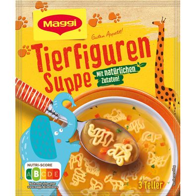 Maggi Guten Appetit Tierfiguren Suppe mit natürlichen Zutaten 60g