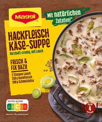 Maggi Fix Hackfleisch Käse Suppe mit