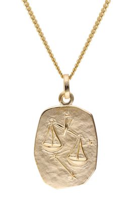 trendor Schmuck Waage Sternzeichen Gold 333 / 8K mit vergoldeter Silberkette 15404-1